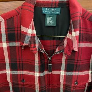 Ralph Lauren Wool Full Zip Jacket Top